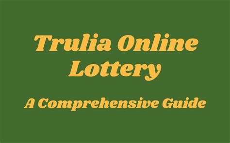 trulia lottery 1pm|Trulia Lottery (@trulialottery) • Instagram photos and videos.